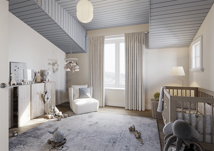 Emily Bond Oscar Stripe, Indigo - Made to Measure Curtains - Image 7